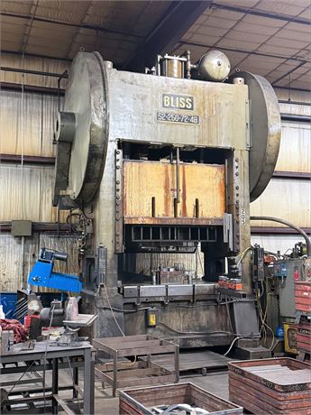 Bliss 250 Ton Stamping Press