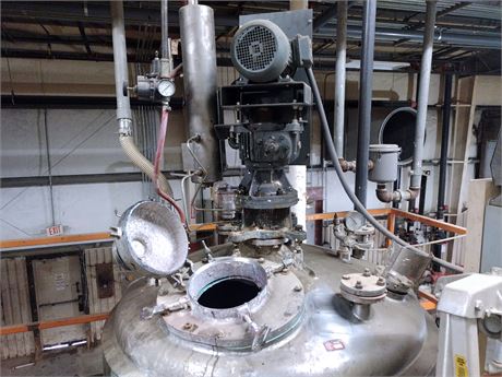 Walker Stainless Equipment 750 Gal Vacuum Pressure Reactor