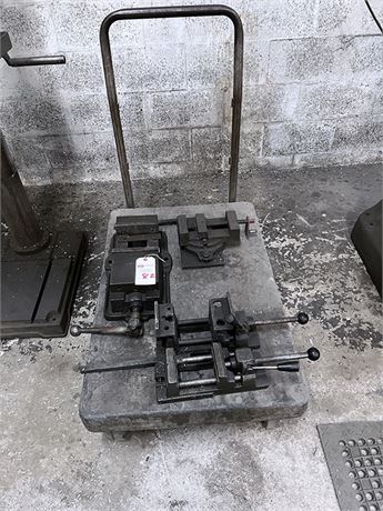 Milling Vises with Cart