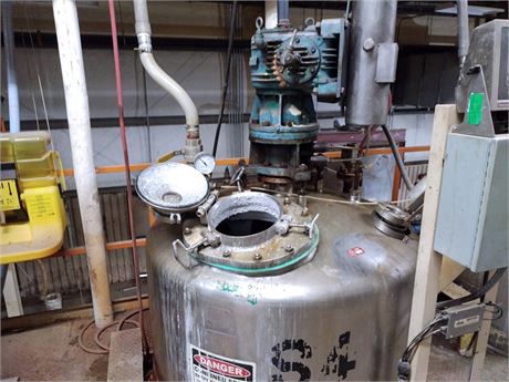 Walker Stainless Equipment 750 Gal Vacuum Pressure Reactor