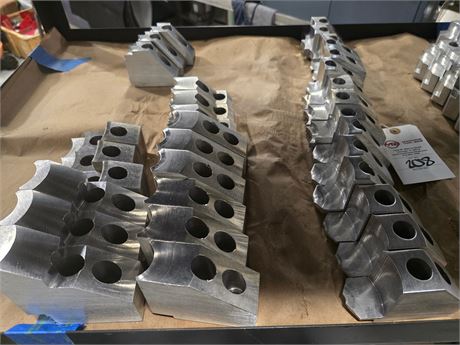 Lot of Aluminum 6-8" Pie Jaws OD Chuck