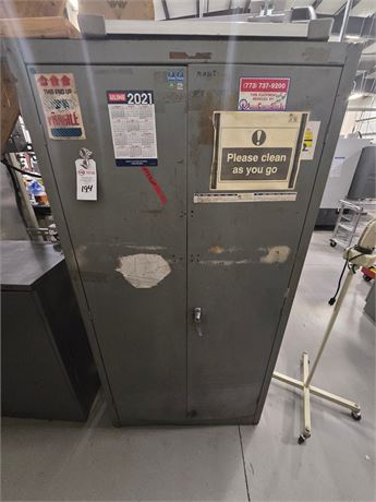 Lot of (2) 36" x 18" x 72" H 2-Door Cabinets