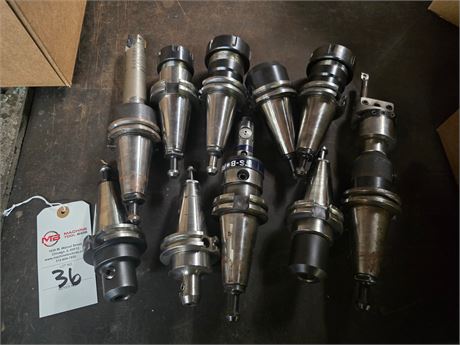 Lot of (10) Cat 40 Tool Holders